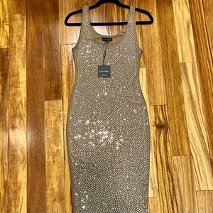 JLUXLABEL - STUDDED MIDI DRESS
